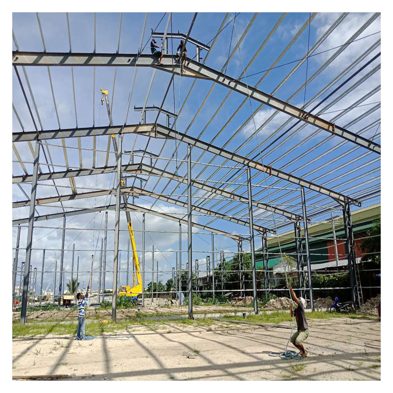Filippijnse staalconstructie voor grote uitgestrekt workshop magazijn fabriek