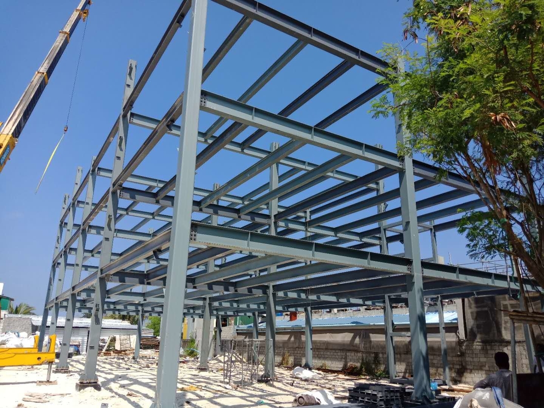Hoogbouwstaal geprefabriceerde staalconstructies Gebouwen Ramen Huizen voor de Malediven Gebruik isolatiemateriaal