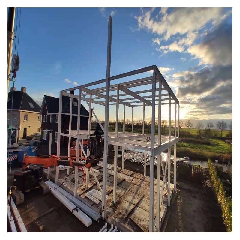 Goedkope voorgefabriceerde lichtstaal frame villa huis luxe meer verdiepingen voorgefabriceerd huis