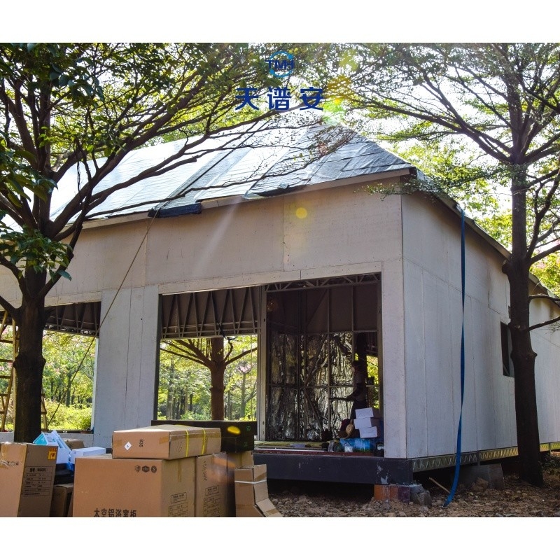 Europese en Amerikaanse luxe stijl geassembleerd licht staal structuur villa met op maat gemaakte deuren en ramen van aluminiumlegering