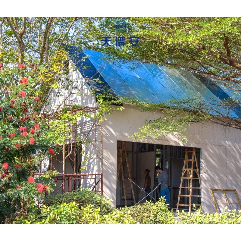 Europese en Amerikaanse luxe stijl geassembleerd licht staal structuur villa met op maat gemaakte deuren en ramen van aluminiumlegering