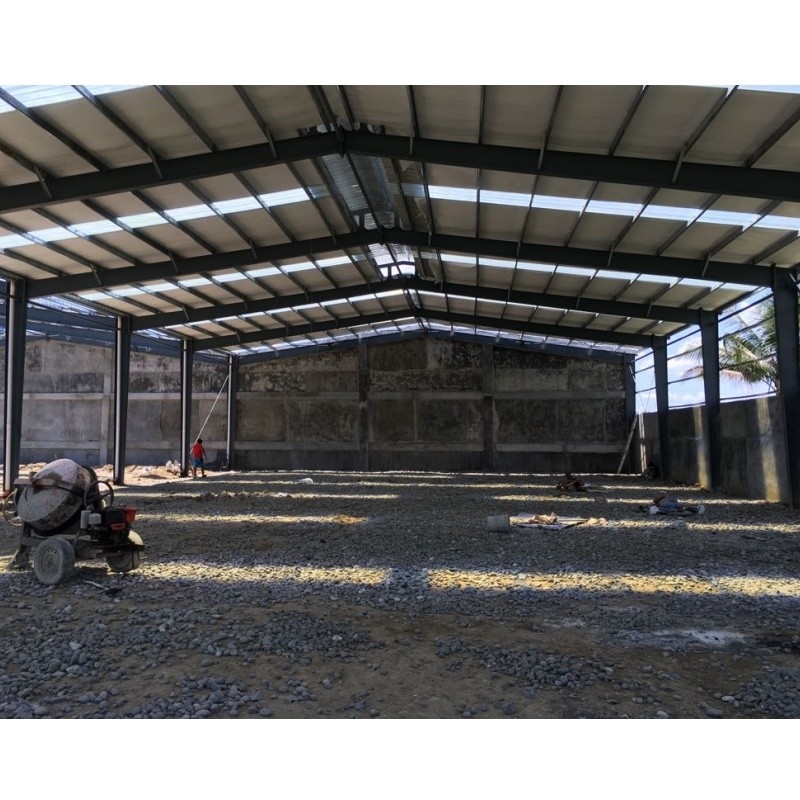Export naar de Filippijnen Brick Wall Hot Dip Galvanized C-vormig Gegalvaniseerd Stalen Frame Voor Warehouse Building