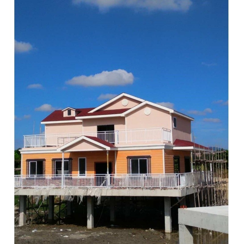 CHINA HOT SELLING STEEL STRUCTURE PREFAB RESORT Cottage tuin hut kit MINI kleine frame huis