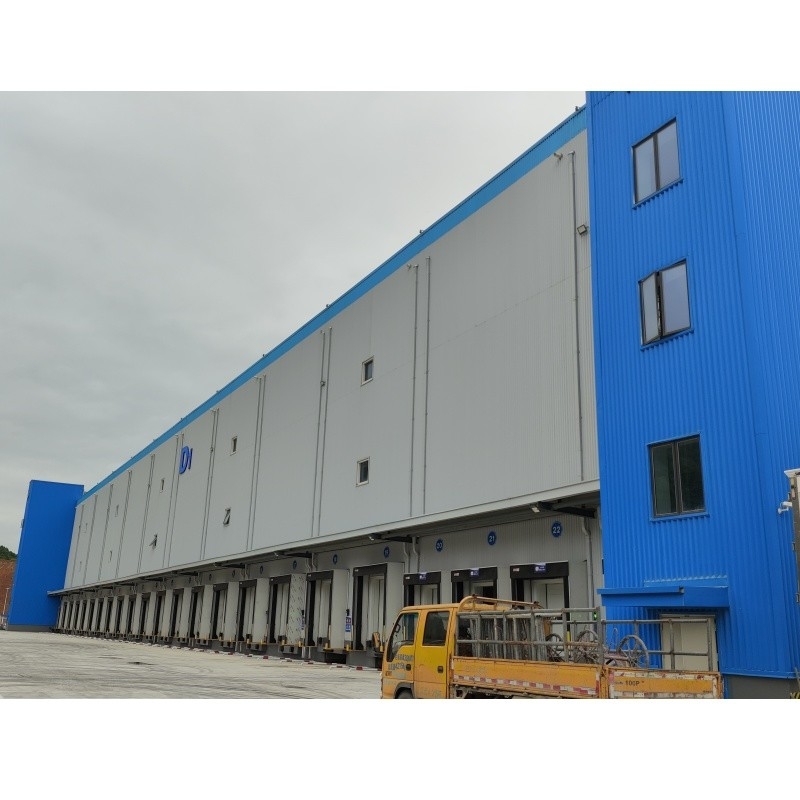 Anti-corrosie geprefabriceerde staalstructuur voor geprefabriceerde geïsoleerde koudketenfabriek