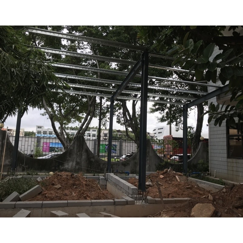 China produceert staalbouwbouwmaterialen voor magazijn metalen magazijn gebouw drie-proof magazijn