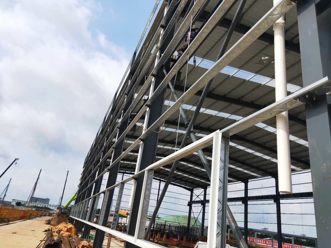 Stabiel H-staalconstructie Industriële metaalframe werkplaats Constructie Vast voor metro werkplaats