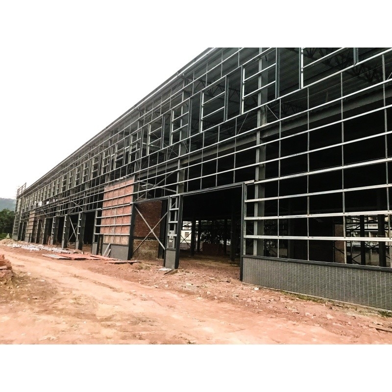 Gegalvaniseerde roestvrije metaalfabriek met staalconstructie Gebouw staalconstructie fabriek magazijn
