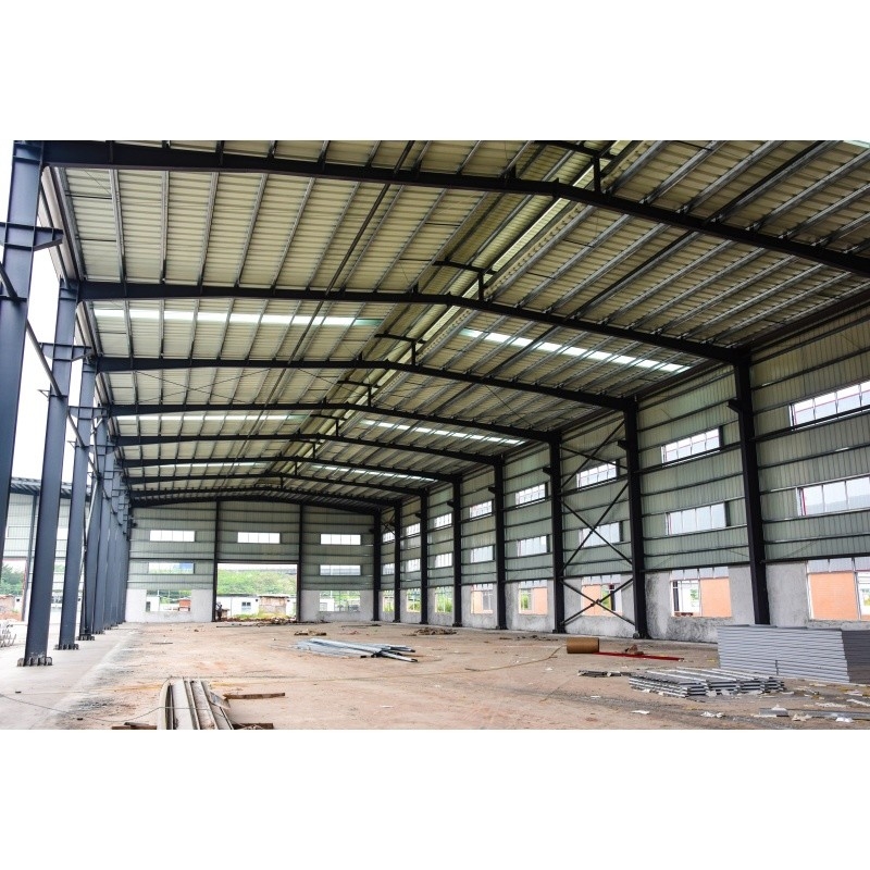 Q345 Gegalvaniseerde fabriek voorgefabriceerd materiaal staalconstructie voor fabriekstaalbouw