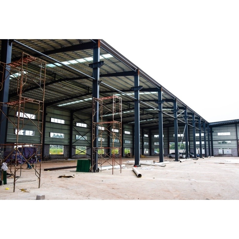 Q345 Gegalvaniseerde fabriek voorgefabriceerd materiaal staalconstructie voor fabriekstaalbouw