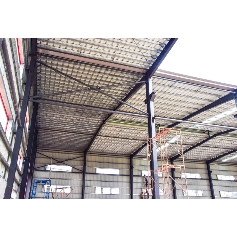 Q345 Gegalvaniseerde fabriek voorgefabriceerd materiaal staalconstructie voor fabriekstaalbouw
