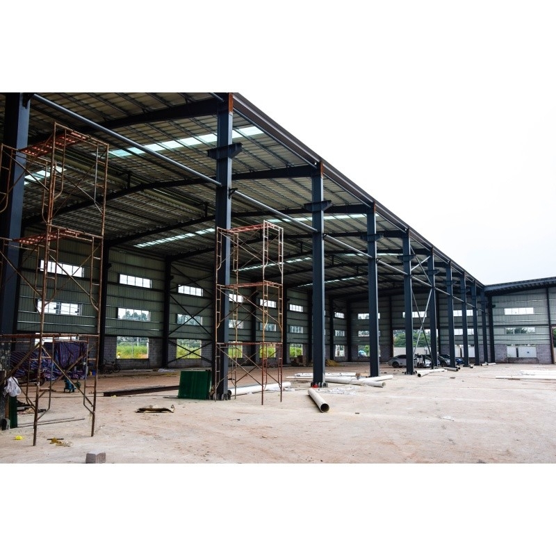 Q345 Gegalvaniseerde fabriek voorgefabriceerd materiaal staalconstructie voor fabriekstaalbouw