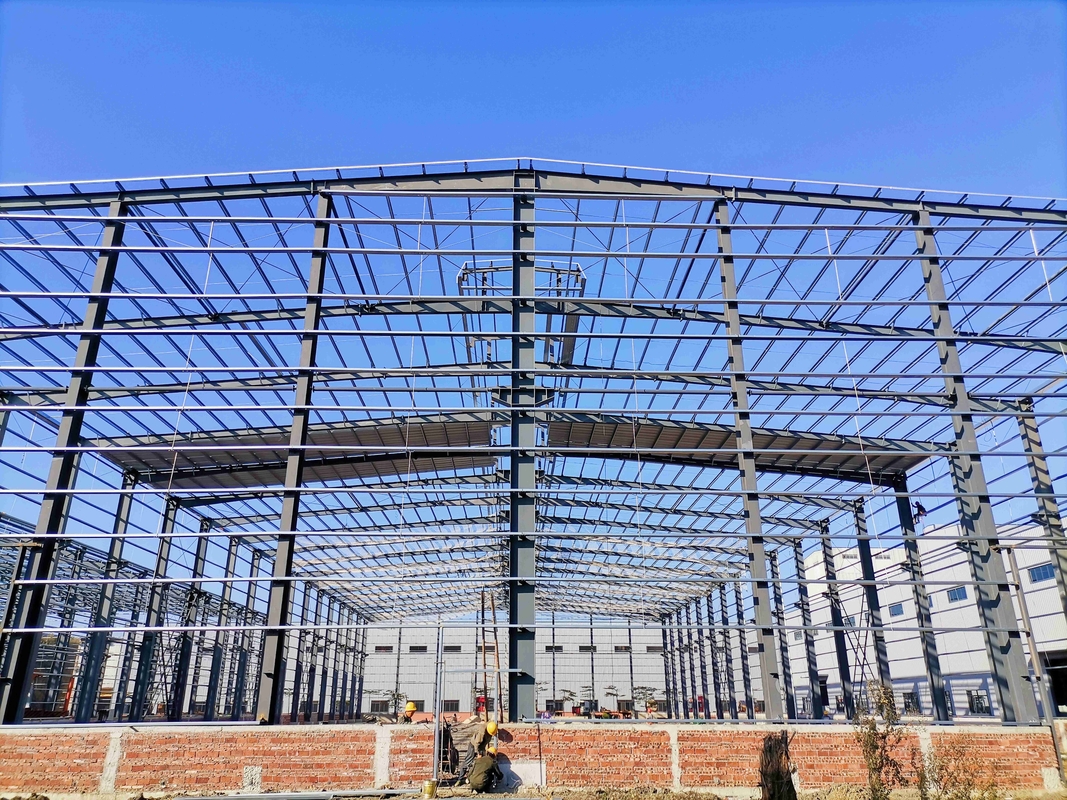 Hoge sterkte gegalvaniseerd portaaltype groot span staal voor fabrieksgebouwen