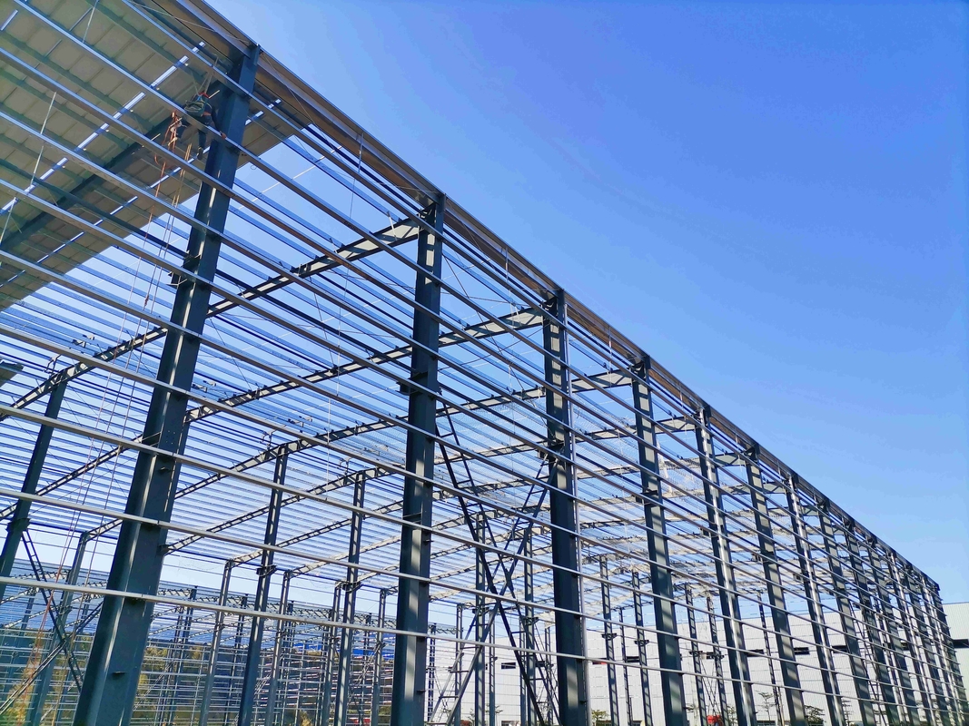 Hoge sterkte gegalvaniseerd portaaltype groot span staal voor fabrieksgebouwen