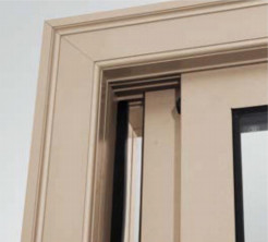 80 mm warmte-isolatie aluminium gleufvenster is geschikt voor balkon, keuken en andere huishoudens