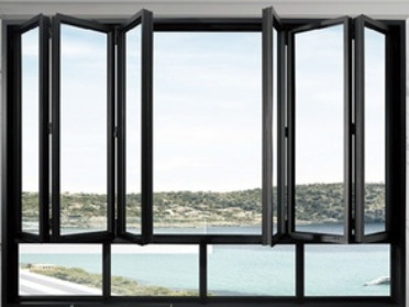 Aluminium leging vouw venster ventilatie en warmte-isolatie voor studie, keuken, kantoor en andere plaatsen