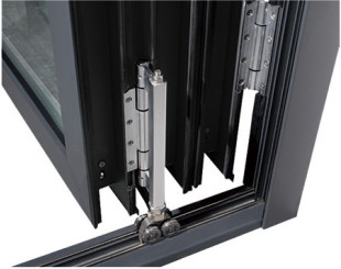 Aluminium leging vouw venster ventilatie en warmte-isolatie voor studie, keuken, kantoor en andere plaatsen