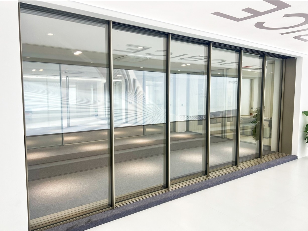 120 Panoramische schuifdeur Aluminium legering 6063-t6 Intelligent Voor particuliere woningen, villa's, commerciële ruimtes, kantoren
