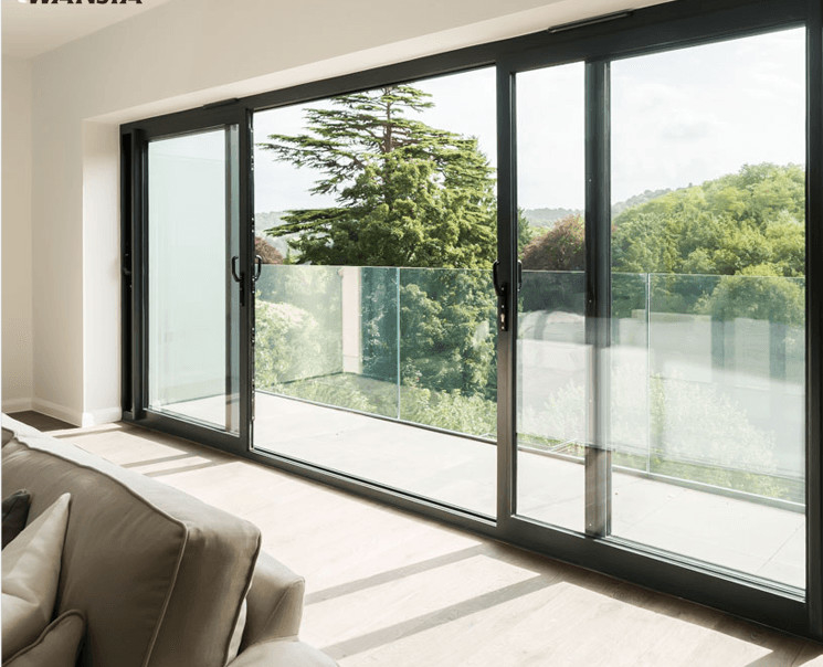 76 Liftdeur Aluminium legering 6063-T6 binnen en buiten Voor particuliere woningen, villa's, commerciële ruimtes, kantoren, grote balkons