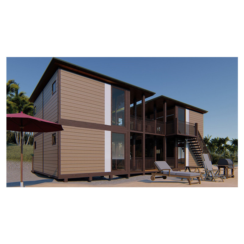 Prefab huis voor villa van hoge kwaliteit licht staal gemakkelijk te monteren 2 verdiepingen