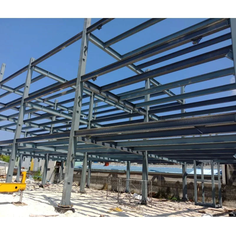 Hoog brandwerend geprefabriceerd stalen huis voor OEM 100/50 mm ALC-paneel / WPC-bord / vezel Cem Buitenwand inbegrepen