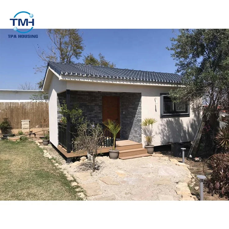 Basic Isolation Glass Wool Prefab Steel House met H-Frame Steel House en Buitenwand 100/50 mm ALC Panel